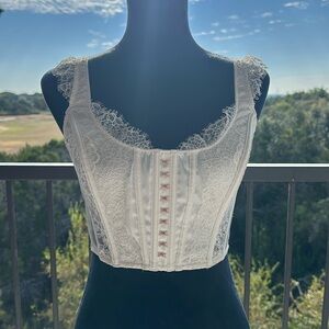 White Lace Victoria Secret corset